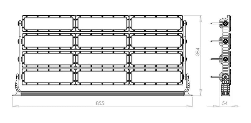 Refletor LED 1500w Modular OSRAM Branco Frio - Baú Shops