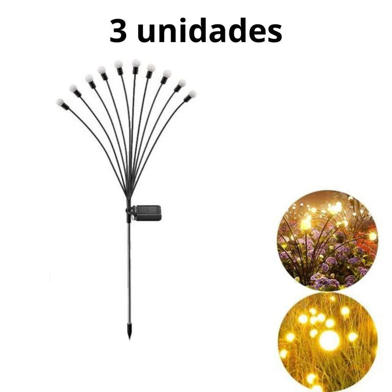 Luz VagalumeLED Solar para Jardim