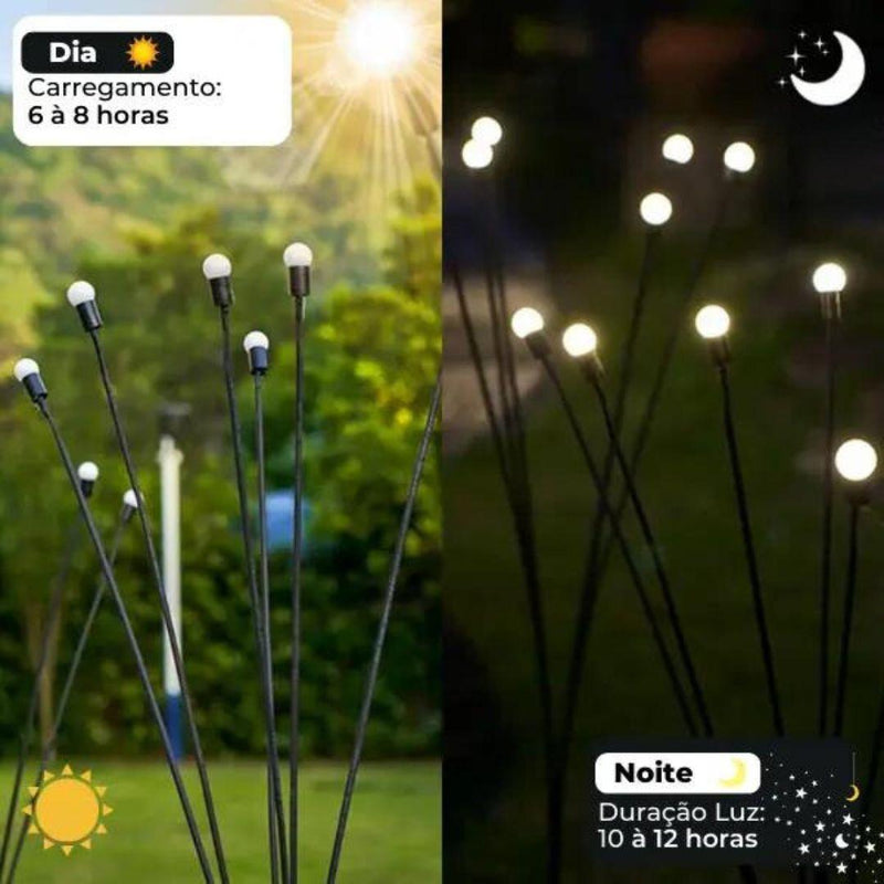 Luz VagalumeLED Solar para Jardim