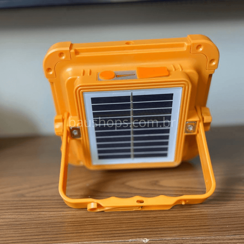 Refletor LED Solar com PowerBank - Acampamento