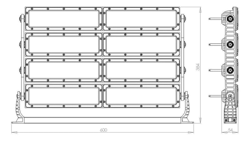 Refletor LED 700w Modular OSRAM Branco Frio - Baú Shops