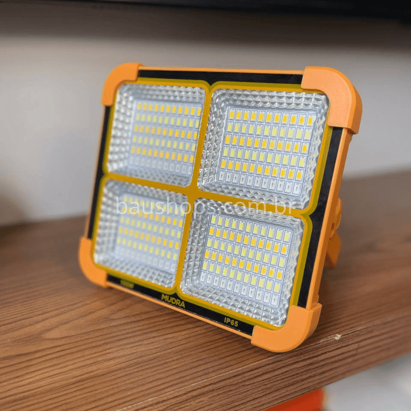 Refletor LED Solar com PowerBank - Acampamento