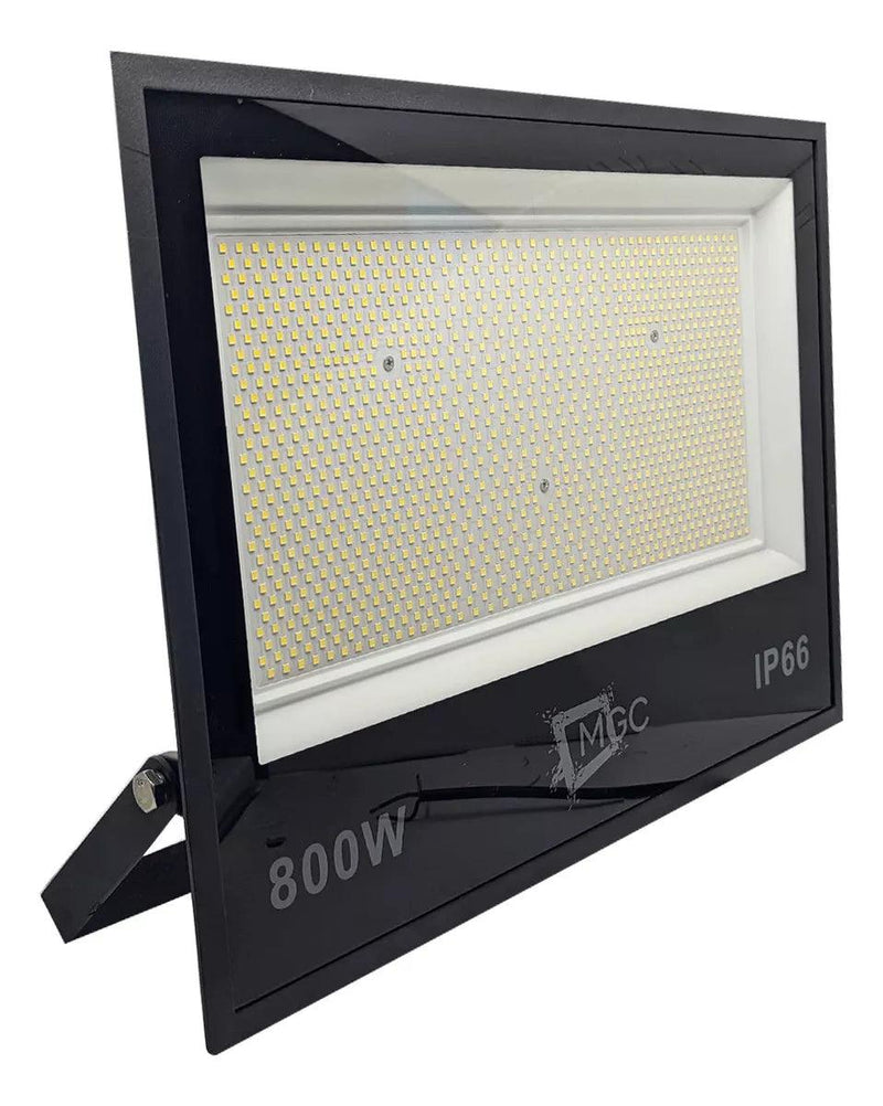 Refletor Holofote de LED 800W Slim Branco Frio - Baú Shops