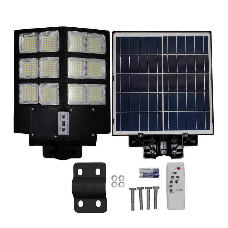 Luminária LED Solar para Chácaras, Quintal, Comércio e Ruas - Parede ou Poste - Baú Shops