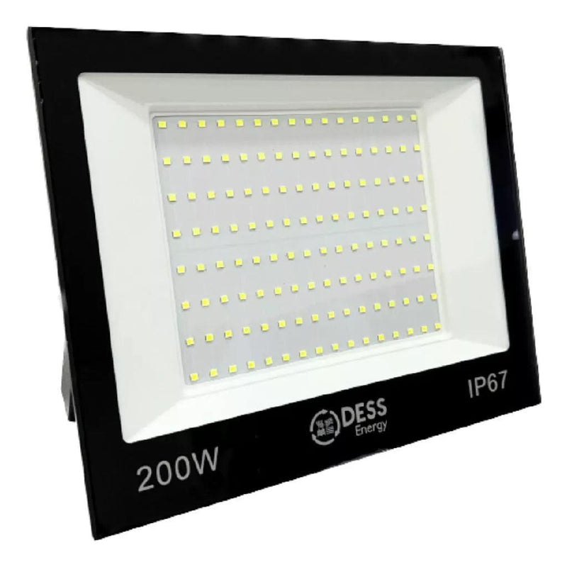 Refletor Led Smd 200w Holofote Prova Dágua Branco Frio