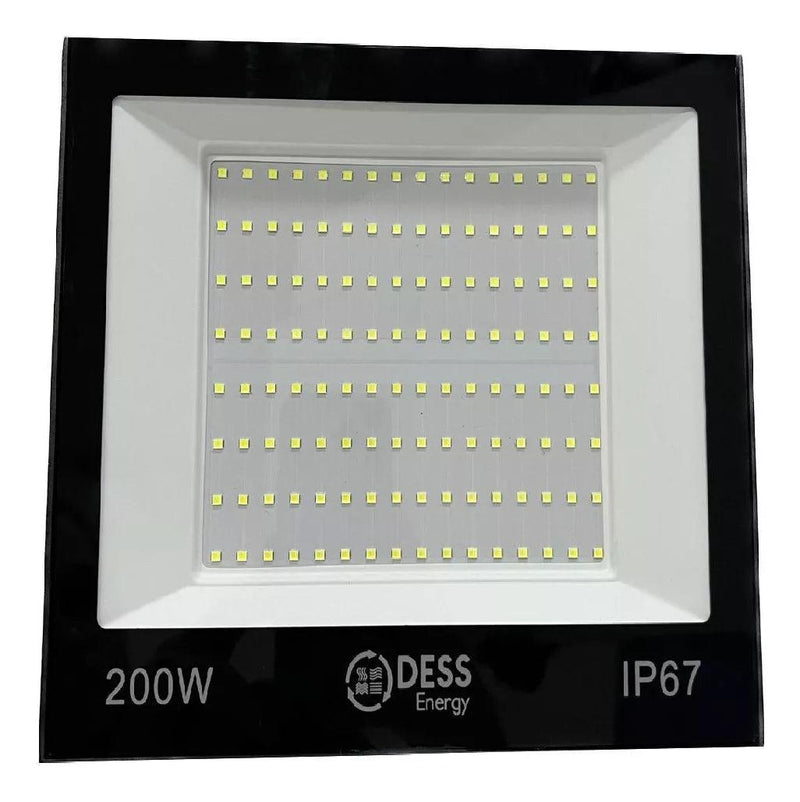 Refletor Led Smd 200w Holofote Prova Dágua Branco Frio