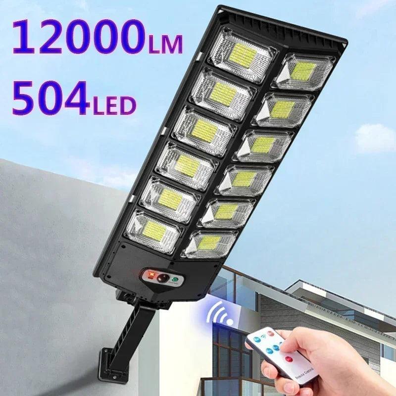 Luminária LED com Placa Solar - Parede ou Poste - Baú Shops