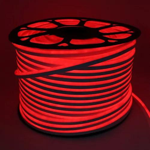 Fita Led Neon Flex Rolo 100 metros 12v Vermelho - Baú Shops