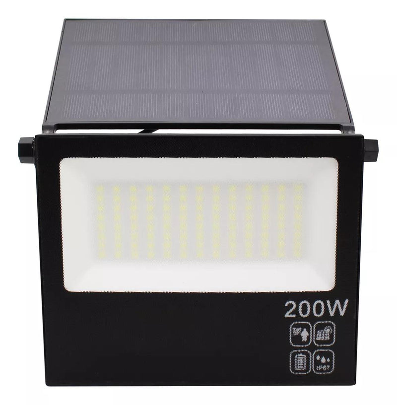 Refletor Solar Led 200w Placa Prova Dágua Dobrável Ajustável