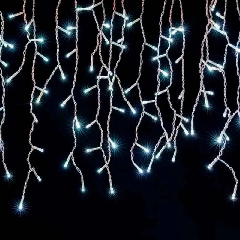 Cascata Fixa LED 10 Metros com 400 Leds Branco Frio Prova D'água - Baú Shops